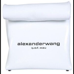 Alexander Wang Women's White Patent Lunch Bag Purse